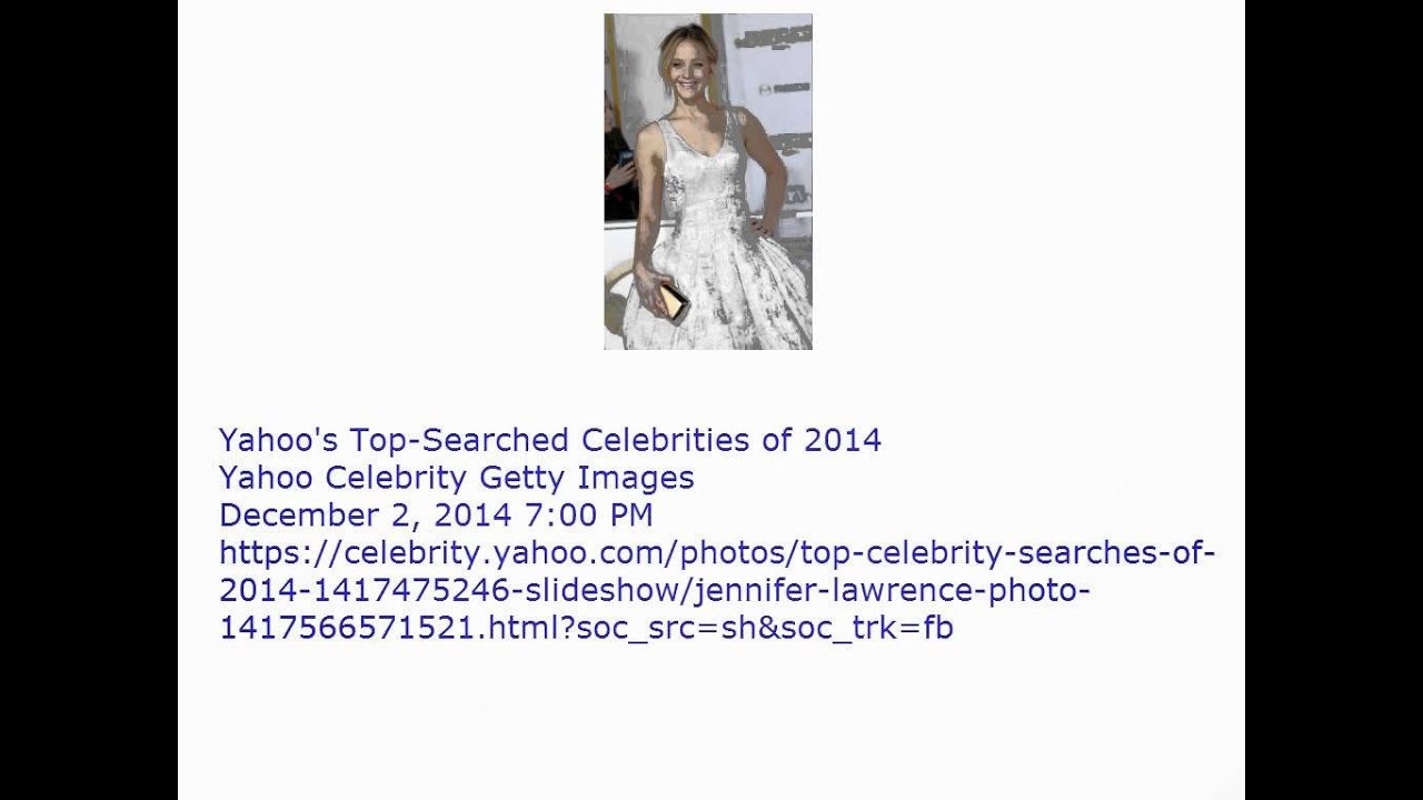 Yahoo's Top-Searched Celebrities of 2014