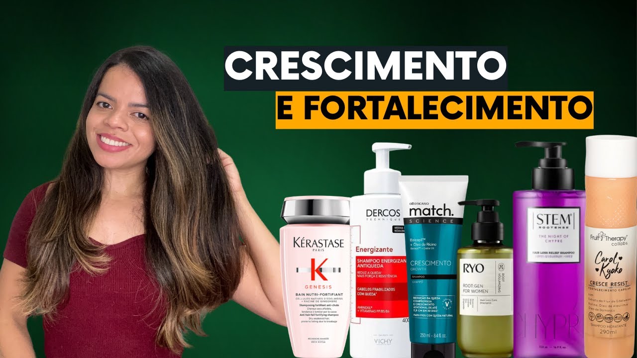 MELHORES SHAMPOOS PARA QUEDA E CRESCIMENTO CAPILAR
