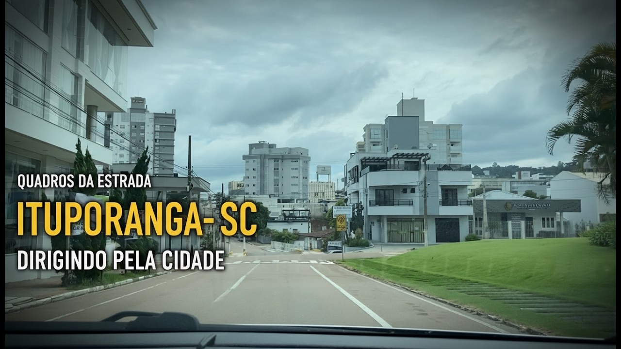 Driving Ituporanga, Santa Catarina, Brazil (City Tour)