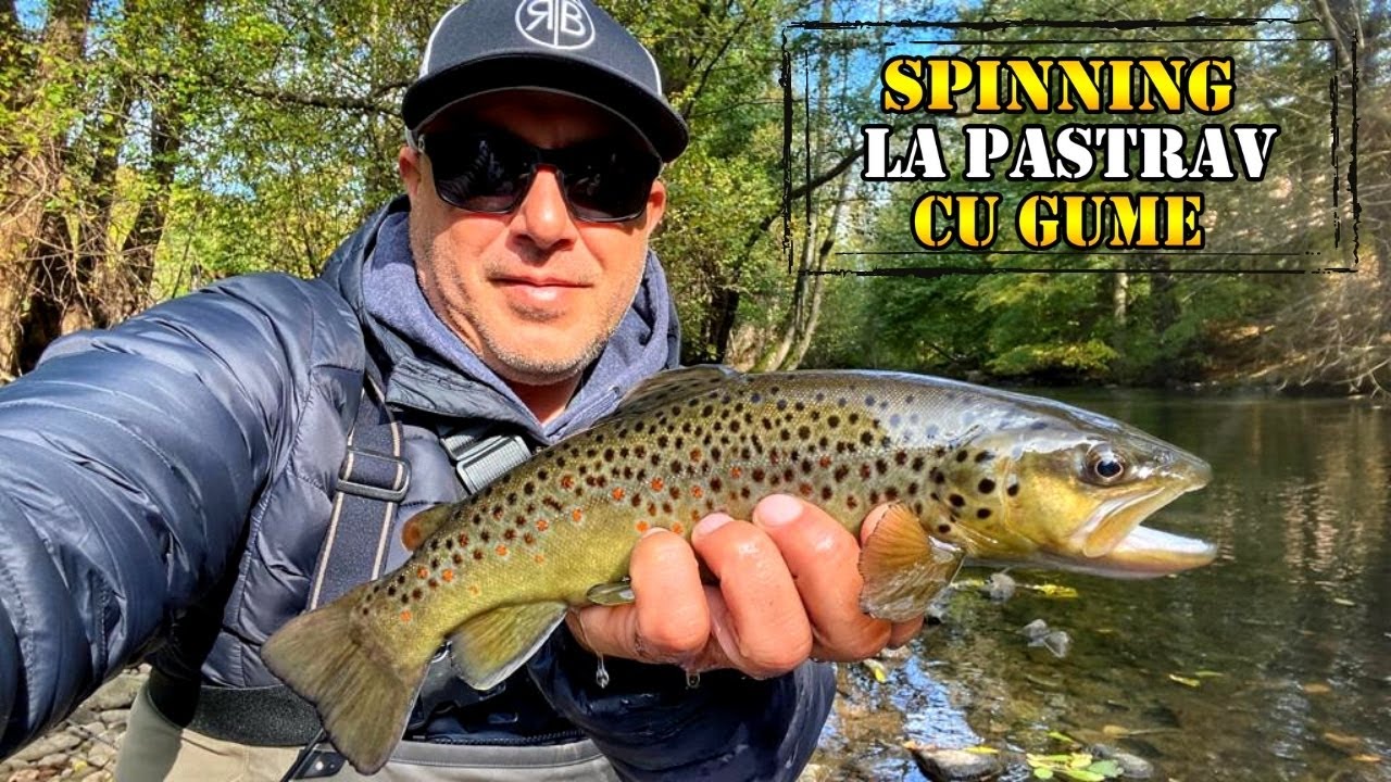 Spinning la pastrav pe rau cu gume . Trout Fishing.  RtB Piacere