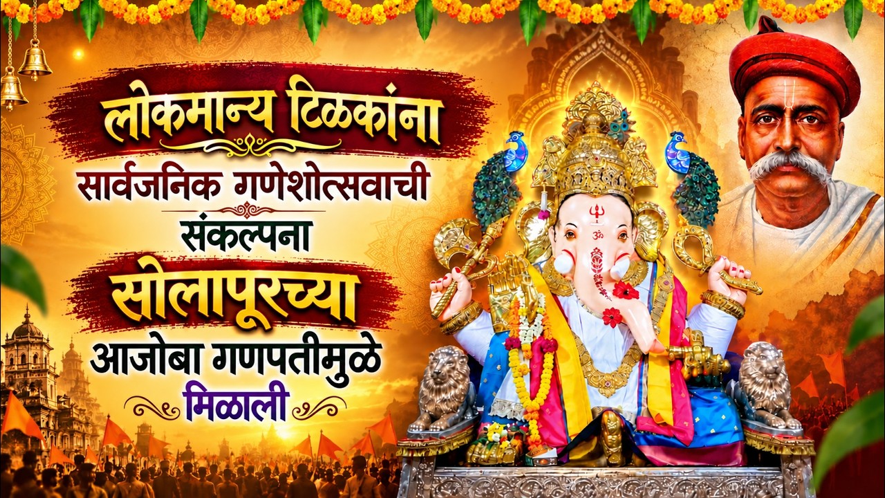 अखंड हिंदुस्थानातील पहिले सार्वजनिक गणेशोत्सव मंडळ | या गणपतीचं नाव आजोबा गणपती कसं पडलं? | सोलापूर