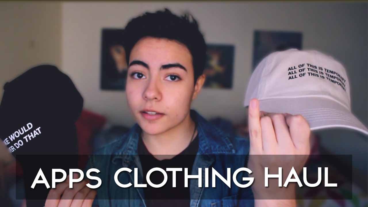 FTM TRANSGUY // MENS CLOTHING HAUL USING APPS
