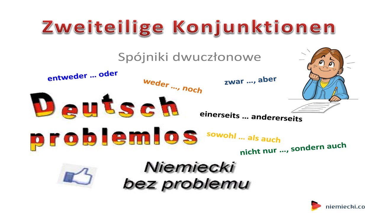 Spójniki dwuczłonowe - Kiedy stawiamy przecinek - Niemiecki bez problemu - dla początkujących
