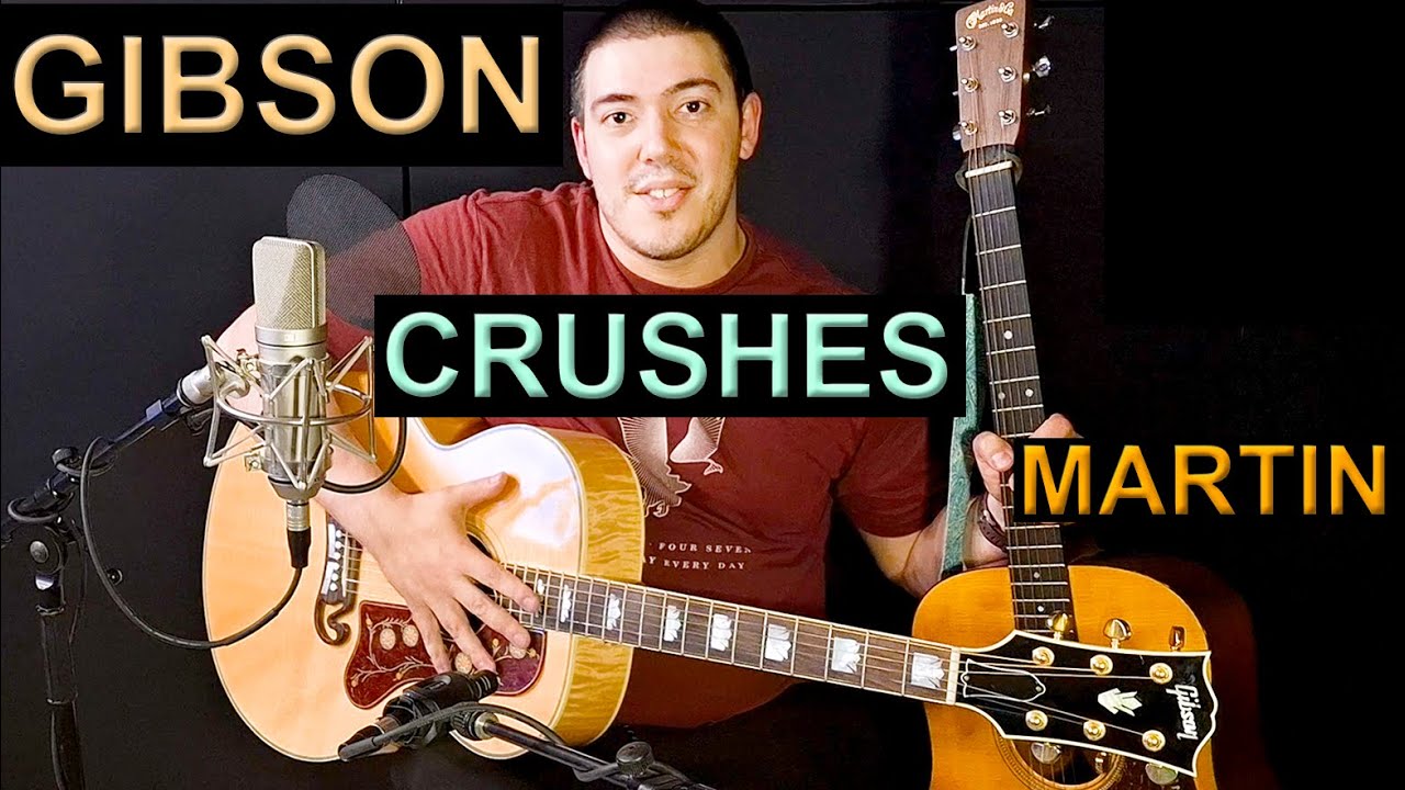 Gibson SJ200 DOMINATES Martin? Epic Acoustic Guitar Showdown: Sound Test, Gear Setup & Review!