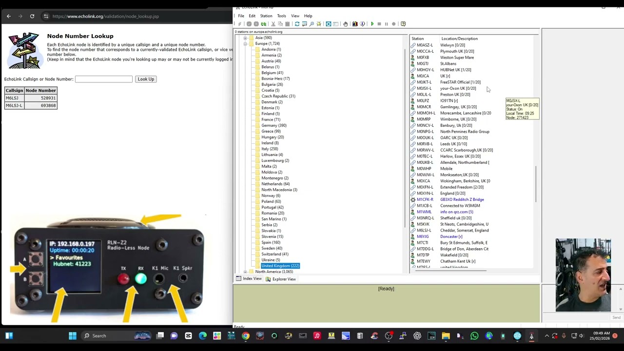 ECHOLINK SET PASSWORD / Search Node Number