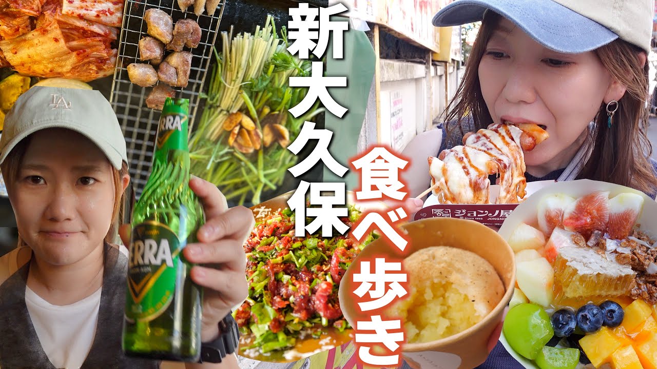 【食べ歩き】新大久保で韓国グルメ！4時間で限界まで詰め込んだ。