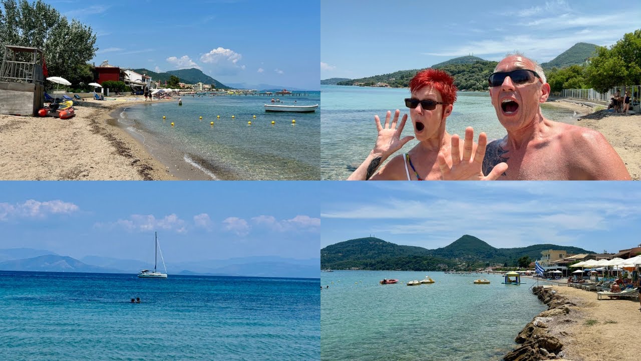 Messonghi Beach Stroll From One End To The Other | Bars Cafes Restaurants Sea and Sunshine
