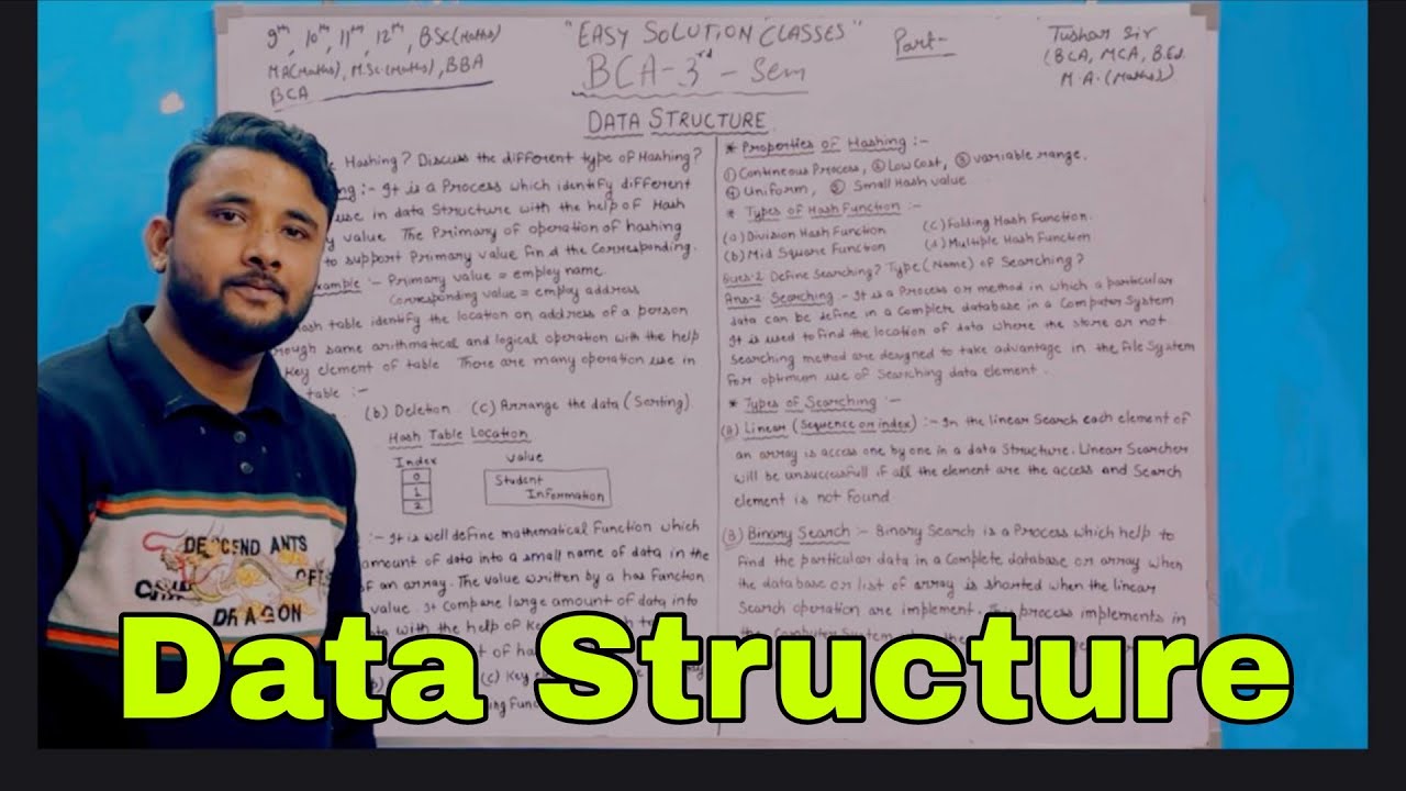 Hashing Function l Binary Search Tree l types l Example l Operation l Data Structure l Easy Language