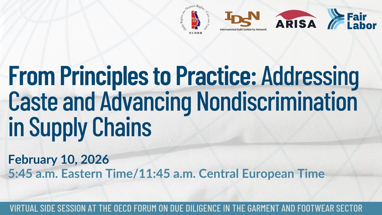 From Principles to Practice: Addressing Caste and Advancing Nondiscrimination in Supply Chains