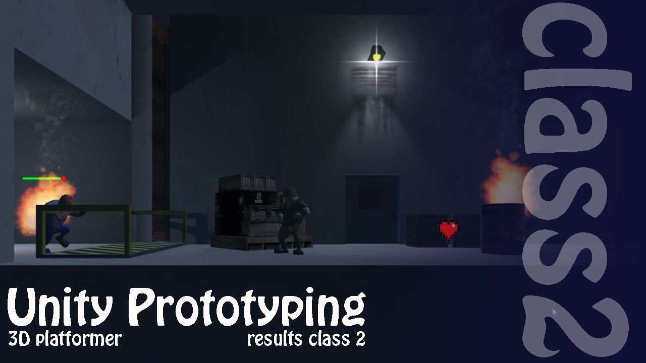 Making Your First Game: Unity 3D Zombie Shooter Platformer - Class 2 Results