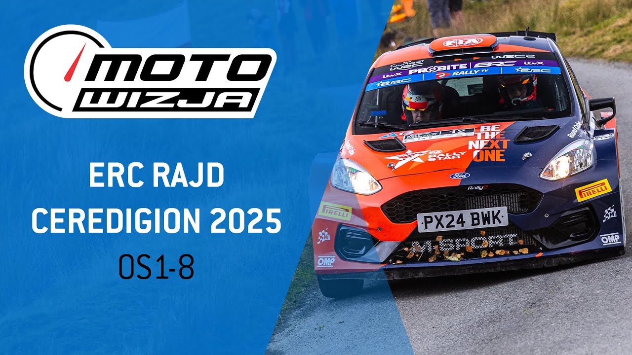 Szaleństwo po walijsku - raport po OS8 | #FIAERC Rajd Ceredigion 2025