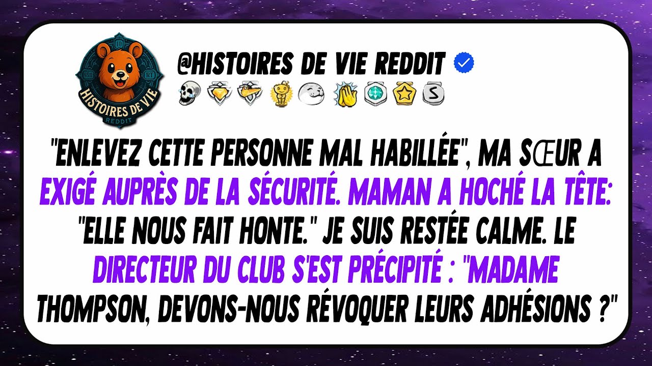 Ma sœur voulait m'expulser de 
