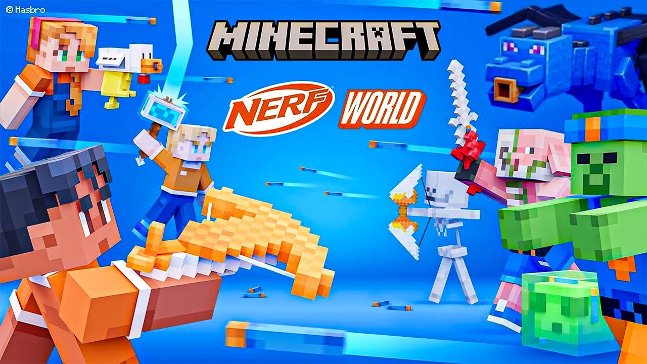 Minecraft x NERF World DLC - Full Game Walkthrough