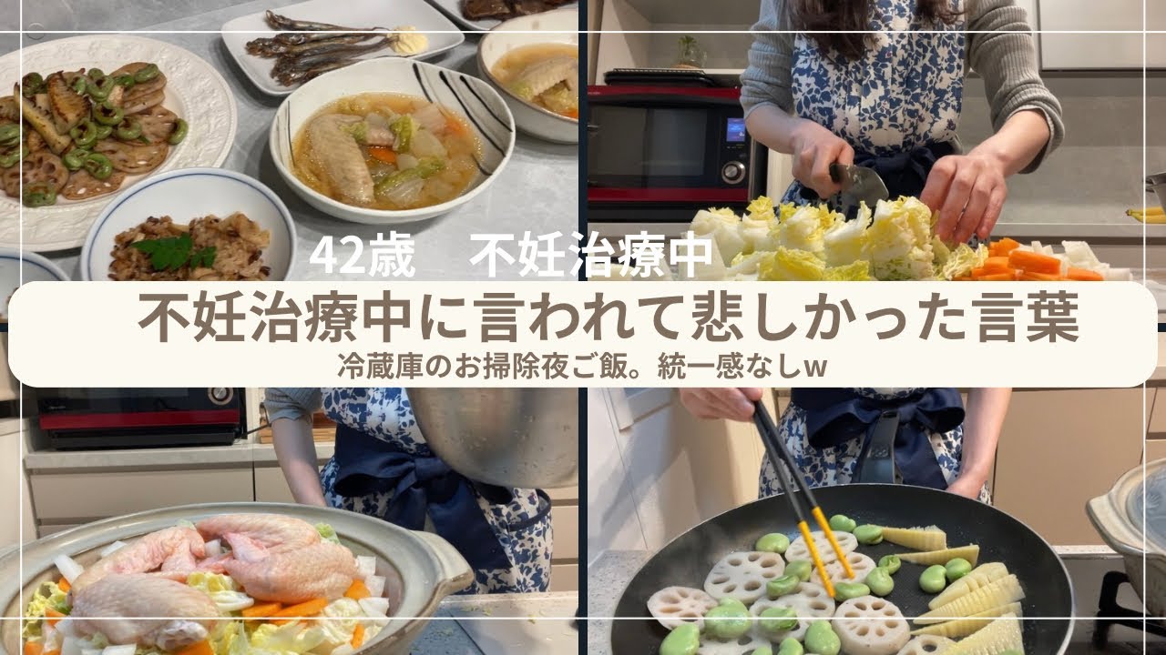 不妊治療中に言われて悲しかった言葉。冷蔵庫のお掃除夜ご飯。#不妊治療 #アラフォー婚 #アラフォー不妊治療 #不妊治療vlog#妊活#妊活vlog#料理vlog 