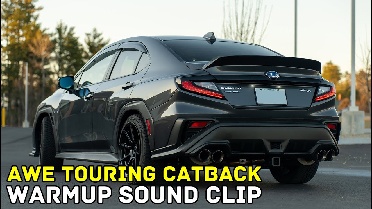 AWE Touring Catback Exhaust Warmup Sound Clip - 2024 WRX TR