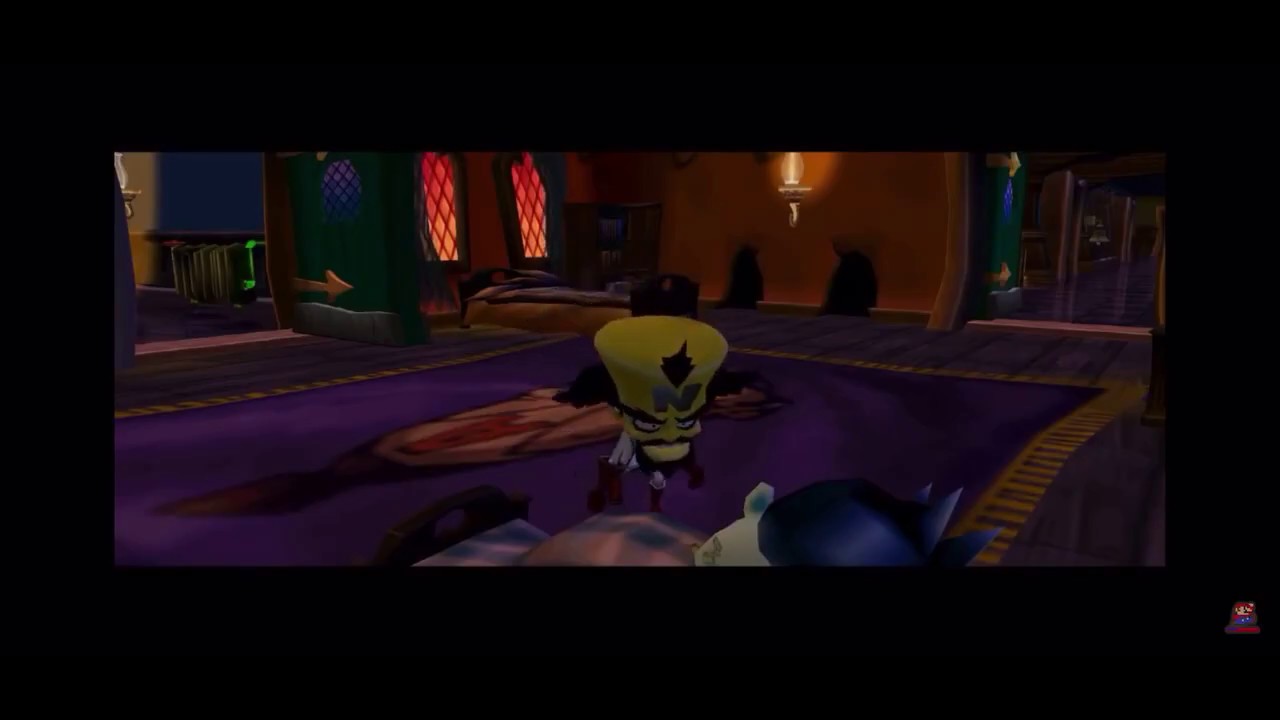 Dr. Cortex meets Nina. (Crash Twinsanity)