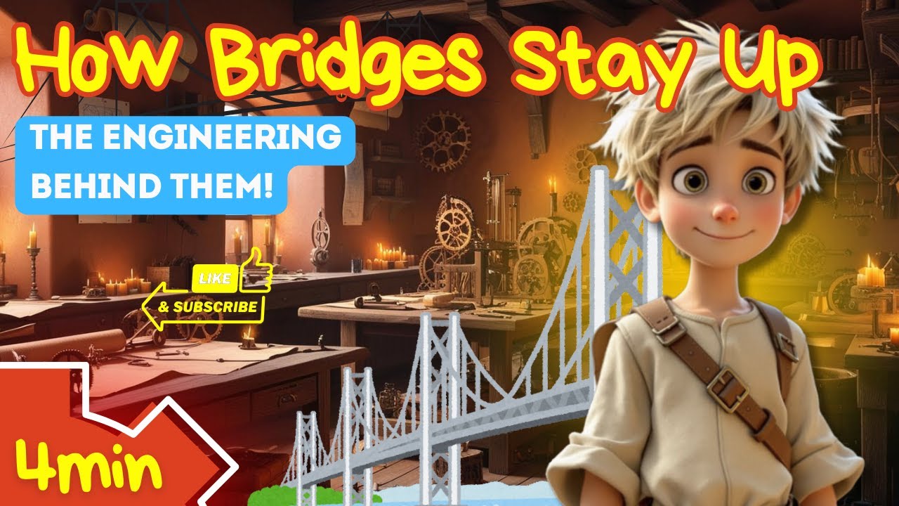How Do Bridges Work? 🌉 Engineering for Kids | Types of Bridges + Fun Facts