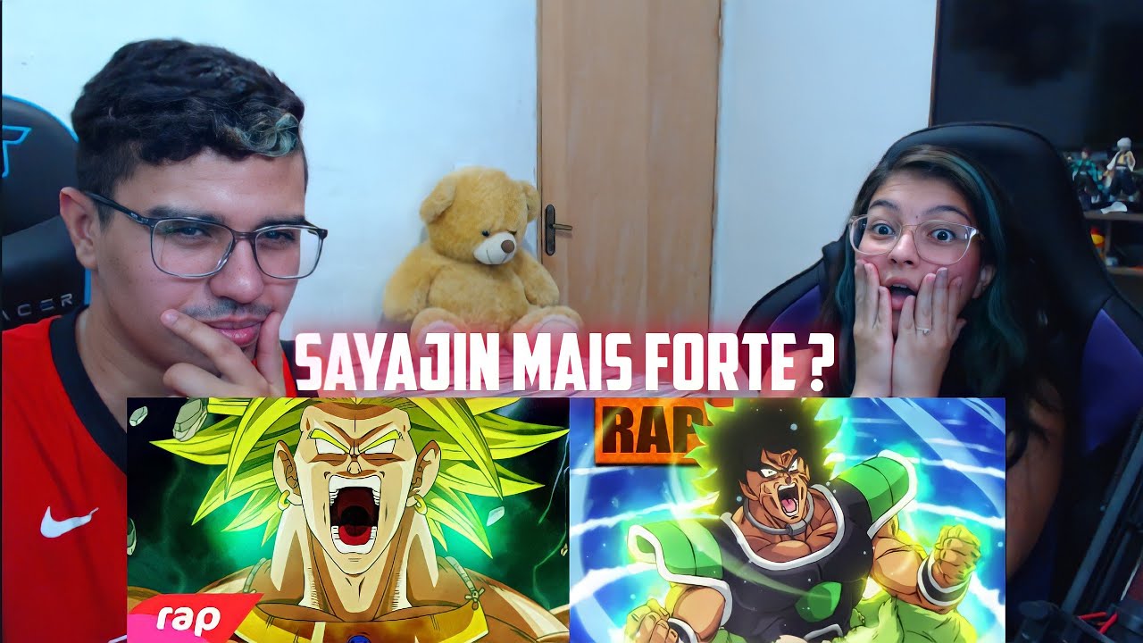 REACT 2 EM 1 Rap do Broly - LENDÁRIO SUPER SAIYAJIN & Rap do Broly TK RAPS - 500% + AGRESSIVO