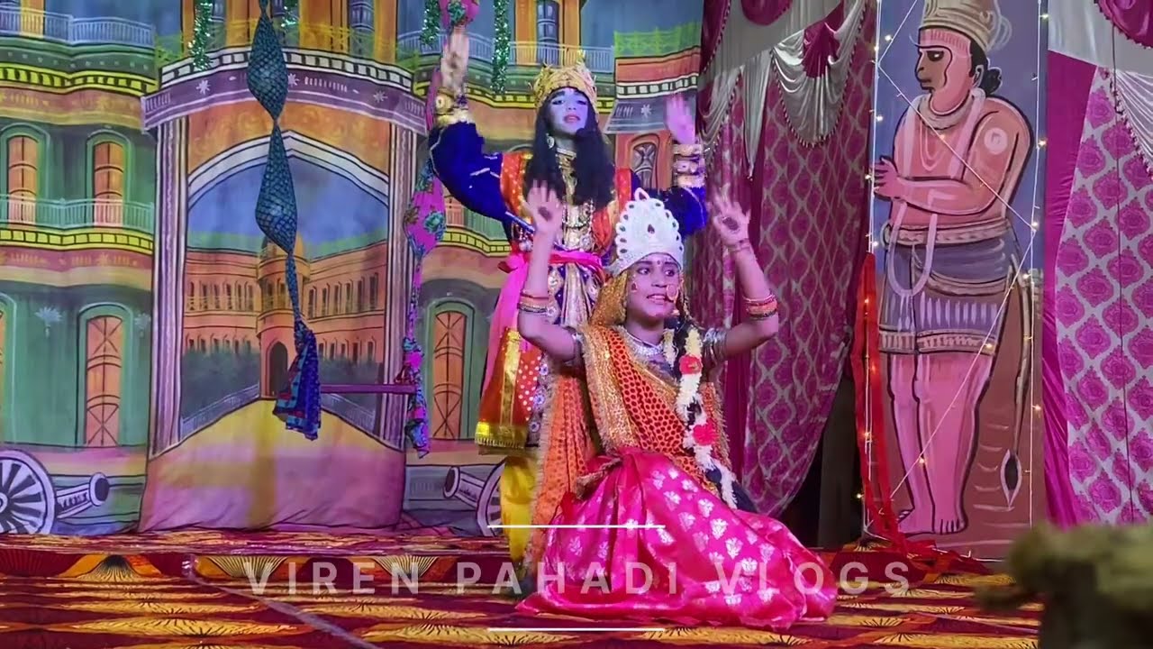 राधा कृष्ण व सखियों का खूबसूरत डांस 🥰 || स्याल्दे रामलीला 2024 का पहला दिन #syalde #ramlila #vlog