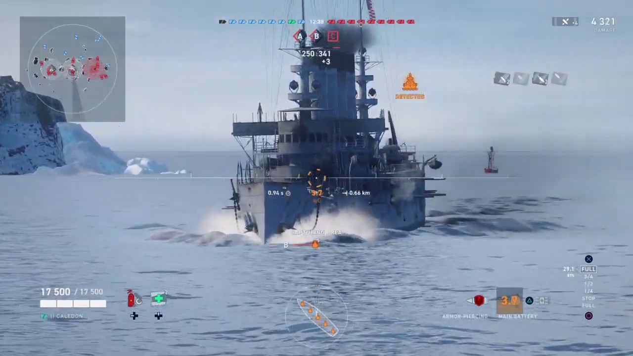 World of Warships: Legends -PS4 - Single Player Gameplay - Buying 1st Ship - Cruiser - #4