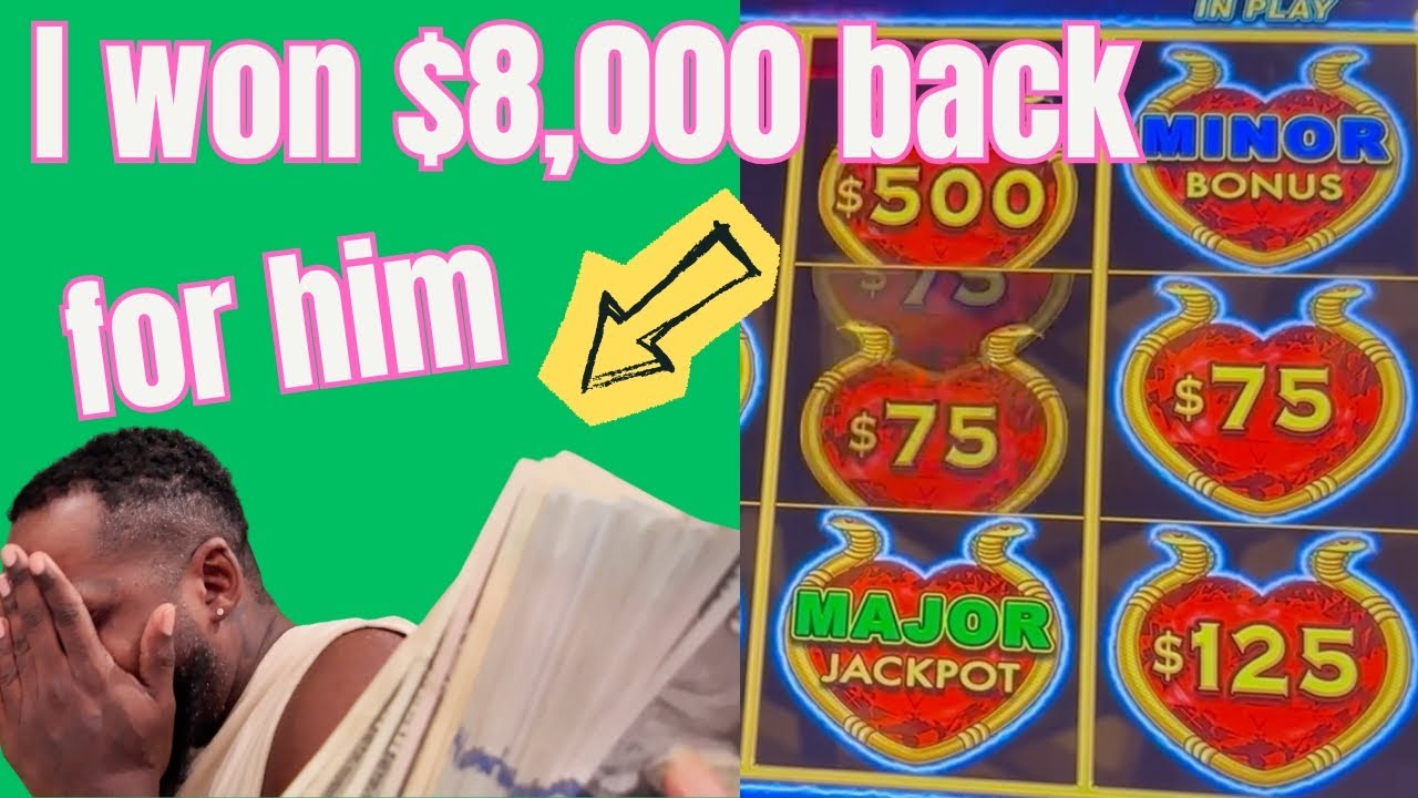 I won his $8,000 back and he was shocked at this epic comeback win !