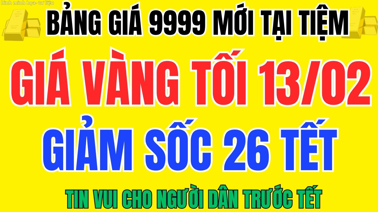Giá Vàng Bất Ngờ Giảm Mạnh Tối 26 Tết Vàng SJC, Nhẫn 9999 Có Còn Là Cơ Hội Bắt Đáy