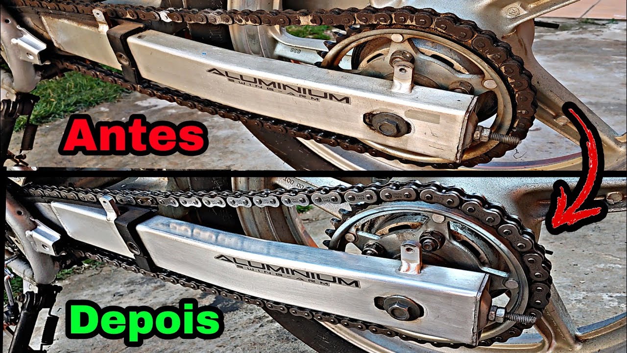 Como limpar a corrente da moto com &oacute;leo diesel