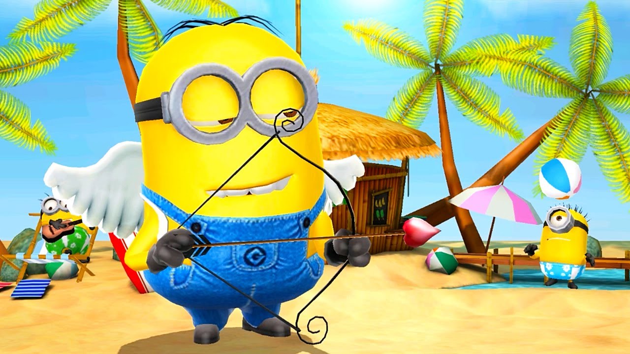 Minion rush lvl 954 - Collect 37000 bananas with Flipper Props and Cupid minion