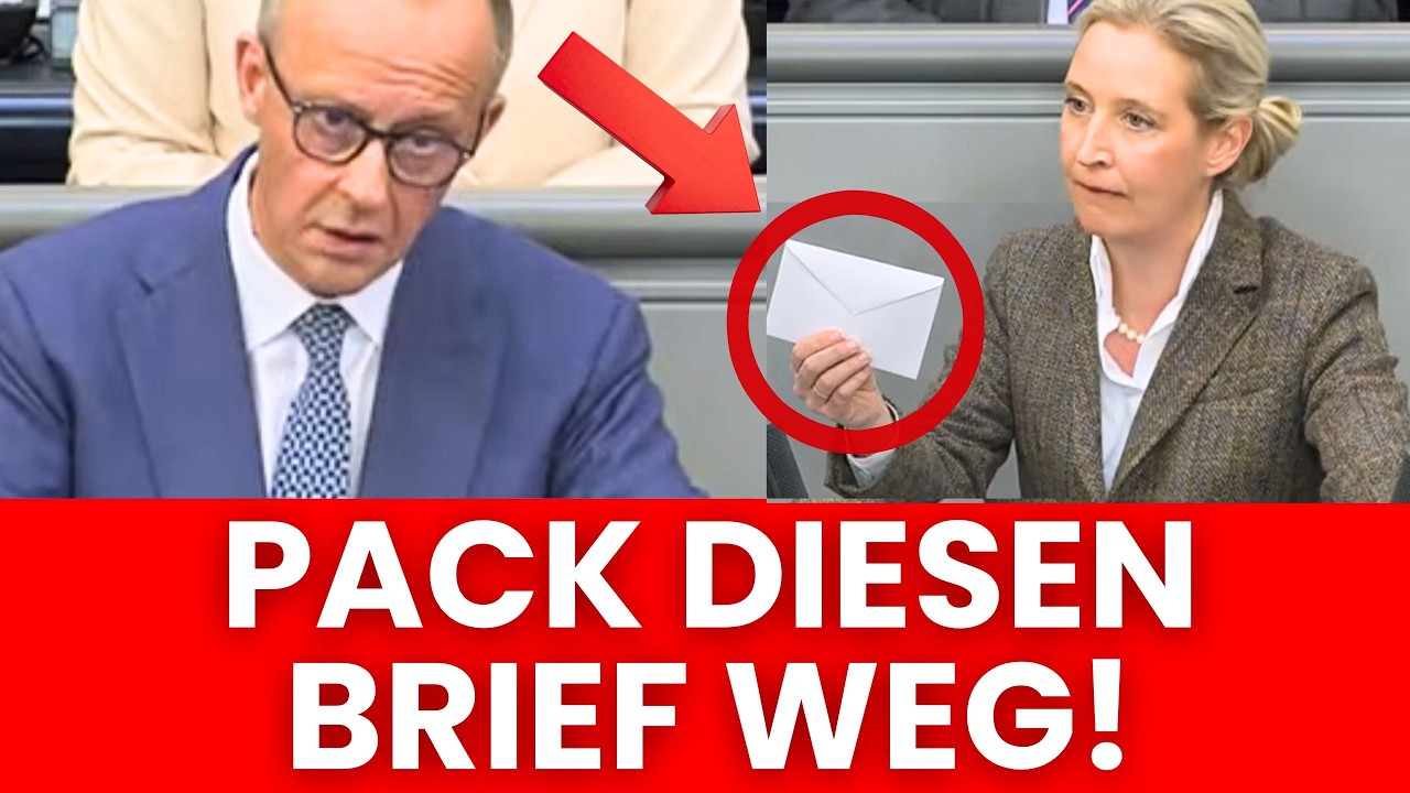 PLÖTZLICH ZEIGT AFD MERZ BRIEF 🚨 ER KANN ES NICHT FASSEN 🚨 AFD REDE GEHT GERADE ÜBERALL AUF X VIRAL!