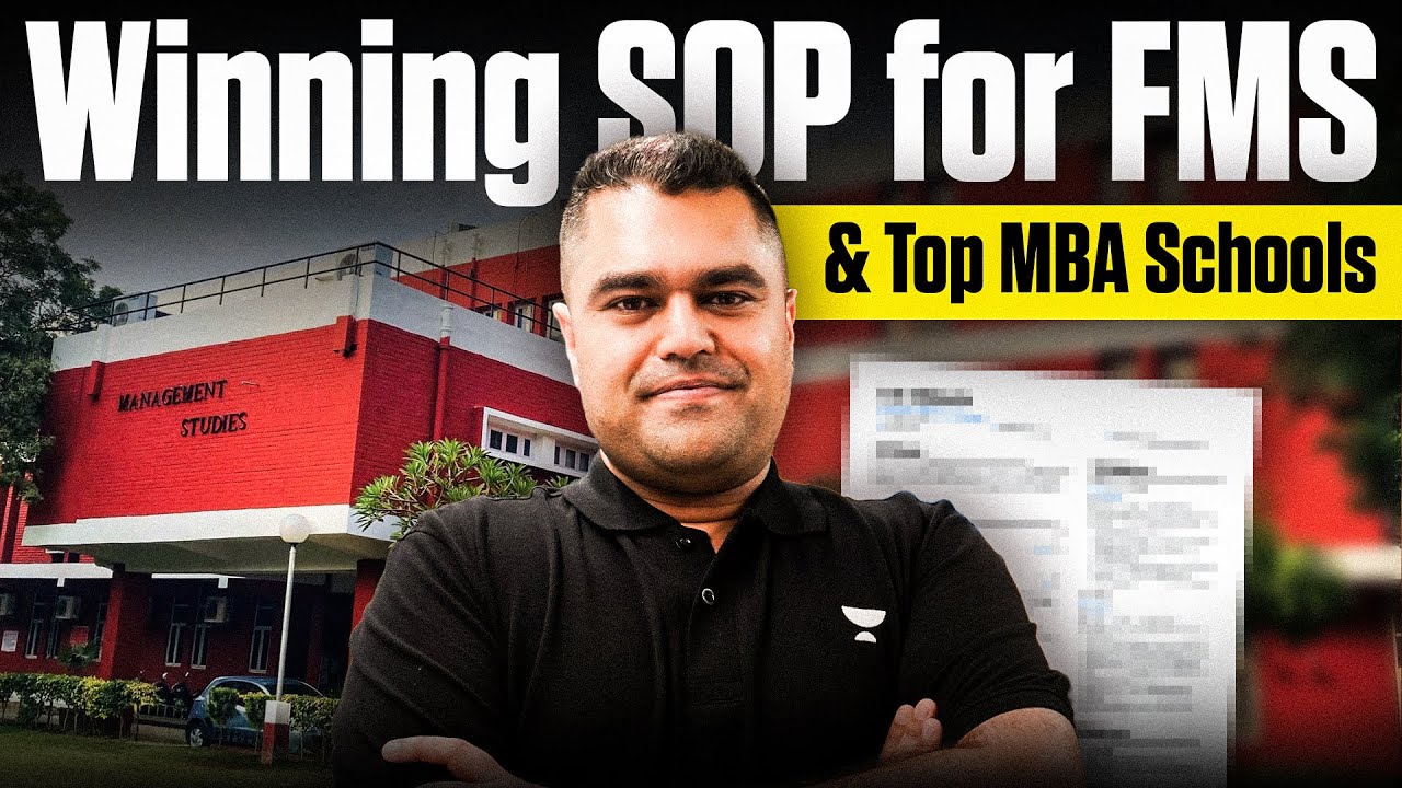 How to Write a Winning SOP for FMS & India&rsquo;s Top MBA Colleges (2026 Intake)