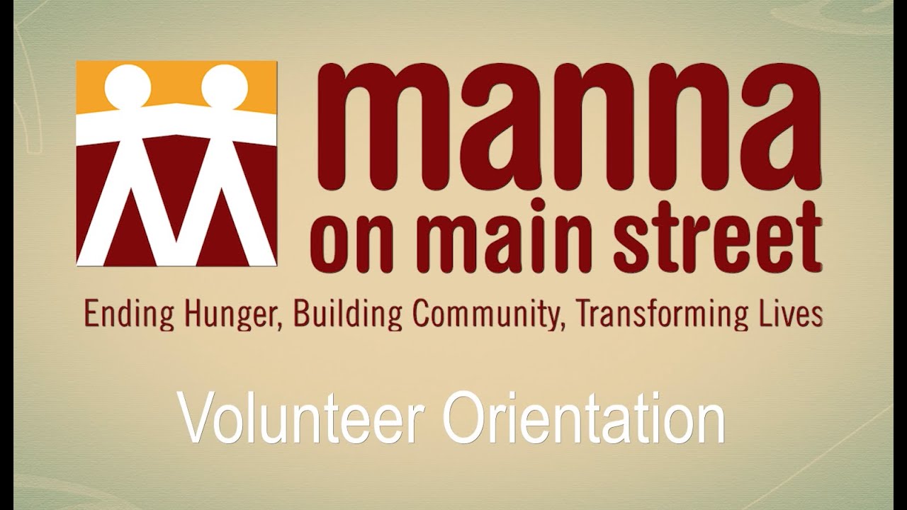 Manna on Main Street Volunteer Orientation