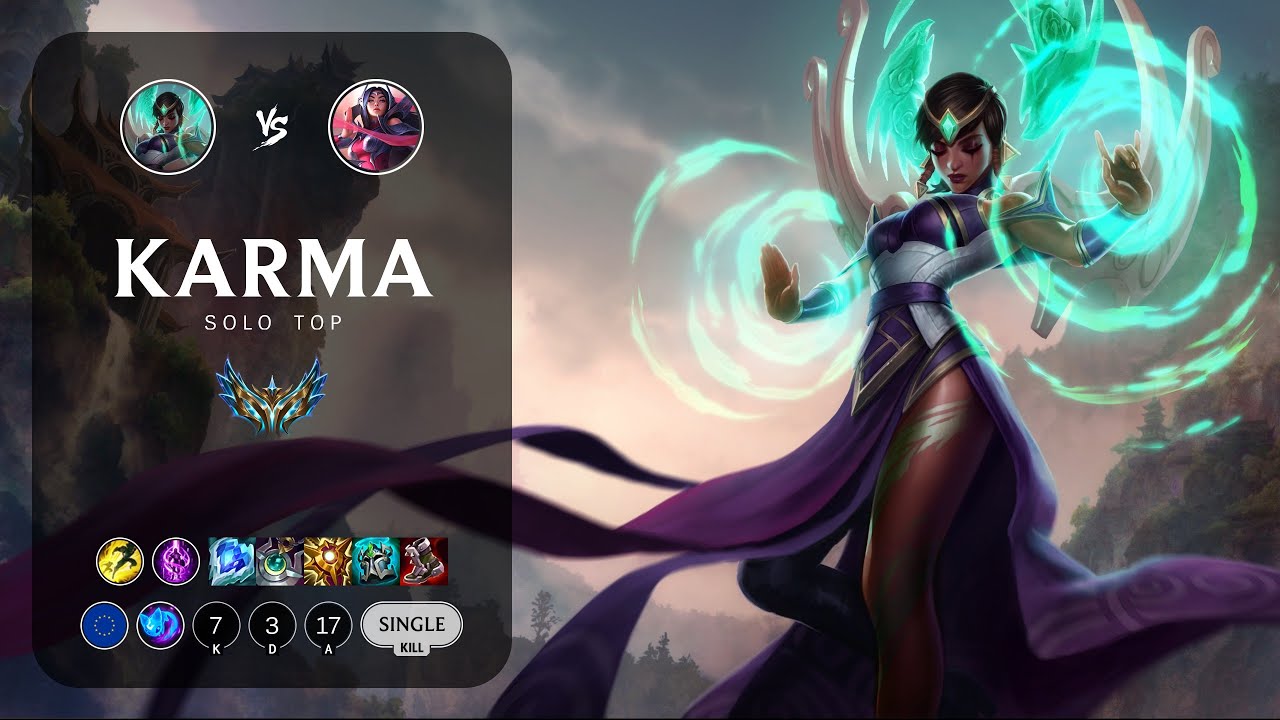Karma Top vs Irelia - EUW Challenger Patch 14.2
