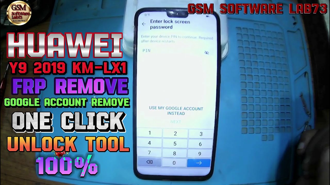 Huawei Y9 2019 JKM-LX1 Kirin 710 FRP🔐 Reset Done By Unlock Tool Test point 2023 Just 1 Click✅