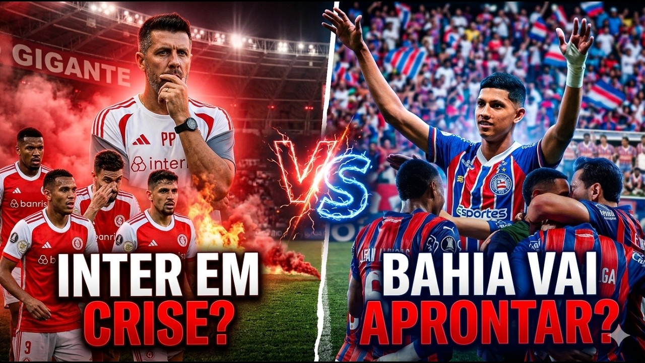 INTER x BAHIA AO VIVO: CRISE NO COLORADO PODE PIORAR? | Brasileirão 2026