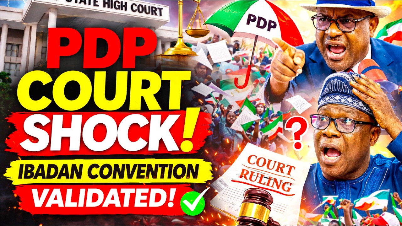 Oyo High Court Validates PDP Ibadan Convention | 13 Reliefs Granted, INEC Ordered to Act