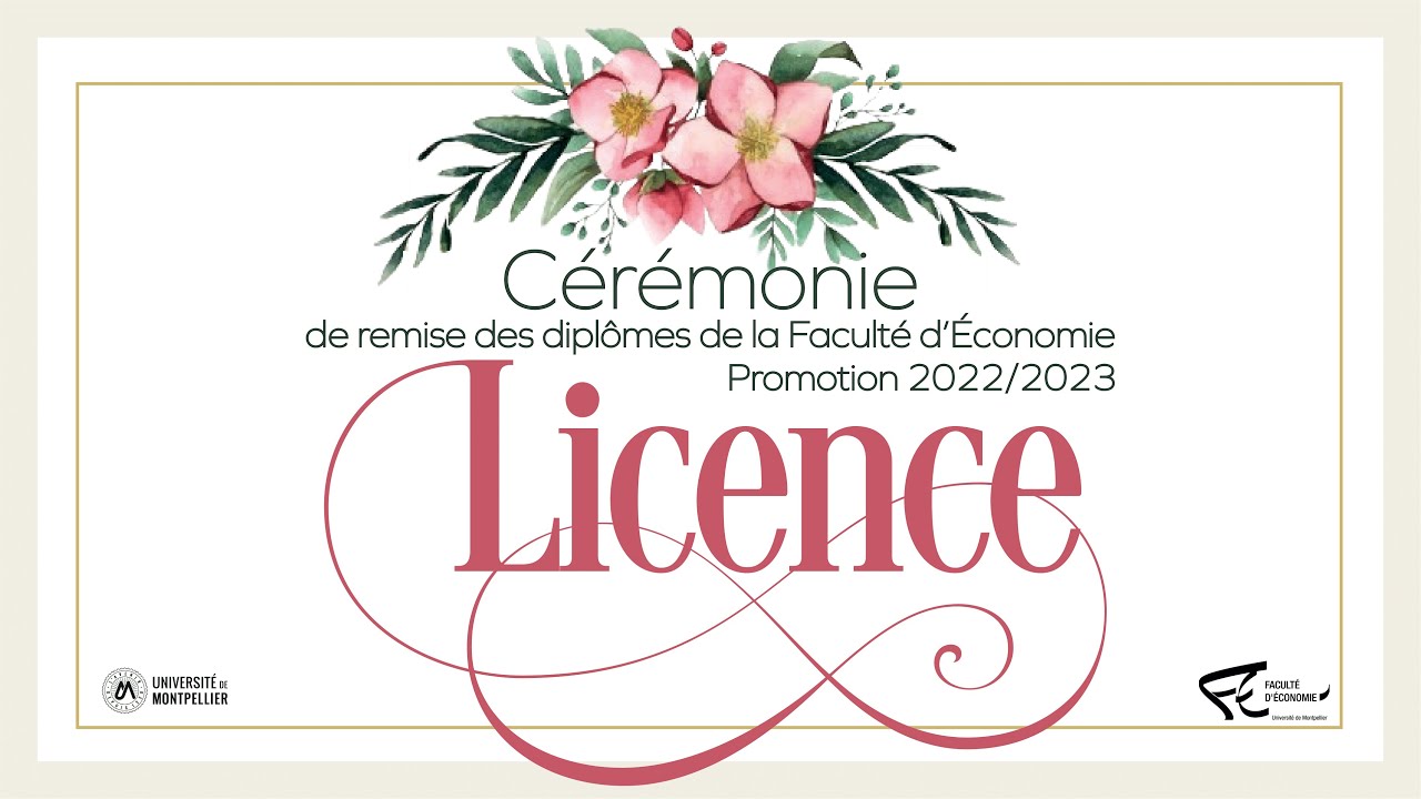Remise des diplômes de licence 2022-2023