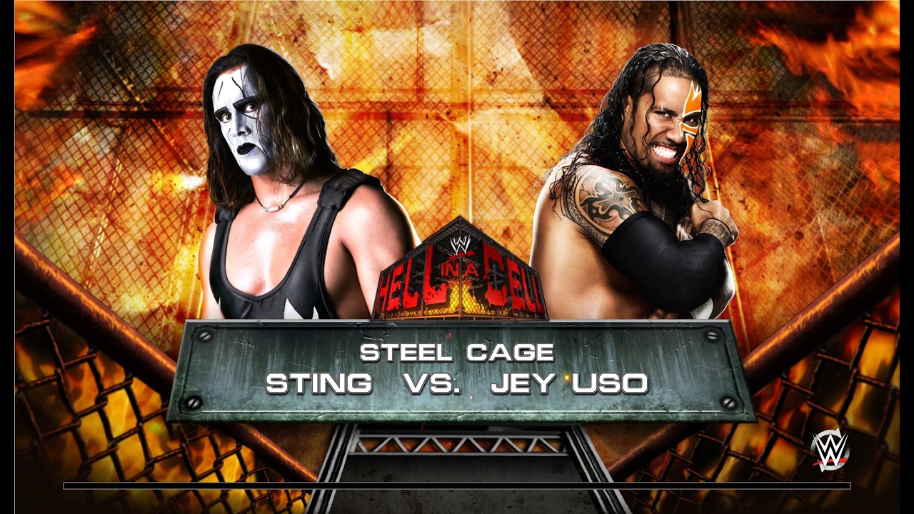 WWE 2k15 Личное первенство по правилам Steel Cage первый этап Sting 99 - Jey Uso