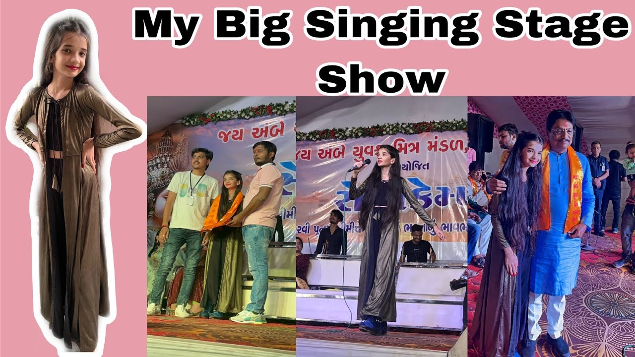 My Big Singing Stage Show / At Ambaji / Dhanvi Dave / Behind The Stage Vlog / Vlog