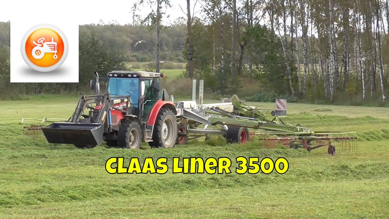 Silage 2018 | Claas Liner 3500 - 4 rotor rake & Massey Ferguson