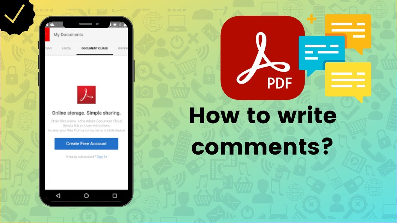 How to write comments in a document in Adobe Acrobat? - Adobe Acrobat Tips
