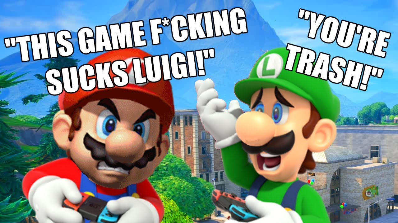 Mario and Luigi Play Fortnite