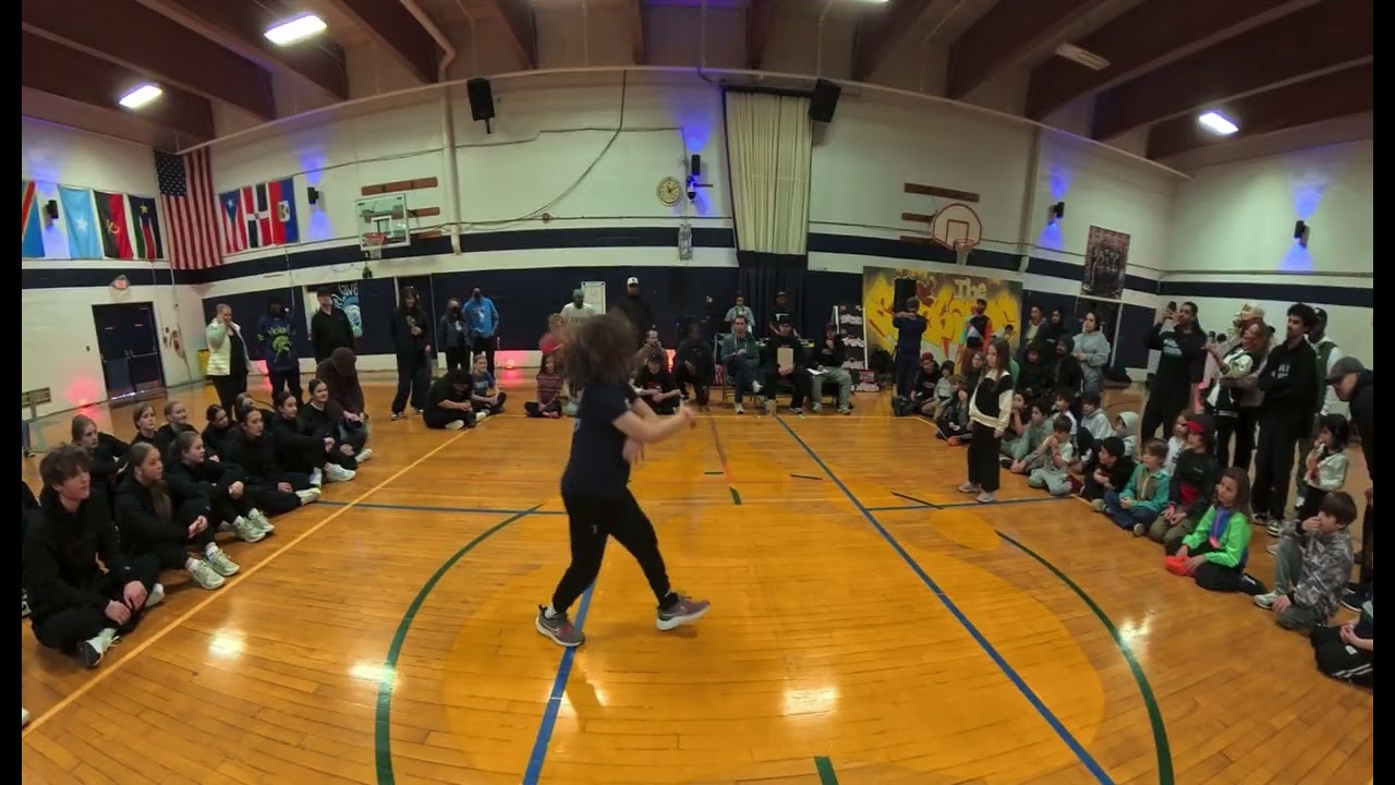 X11 Kids 1v1 Breakin Prelim - Theo (the funk box) Vs Josie (the funk box) 