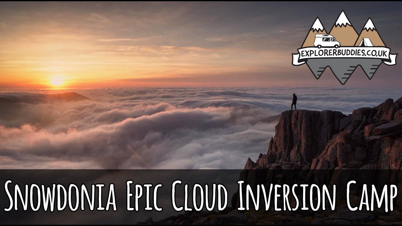Mountain Solo Wild Camping - Rare Cloud Inversion Glyder Fach, Tryfan Snowdonia