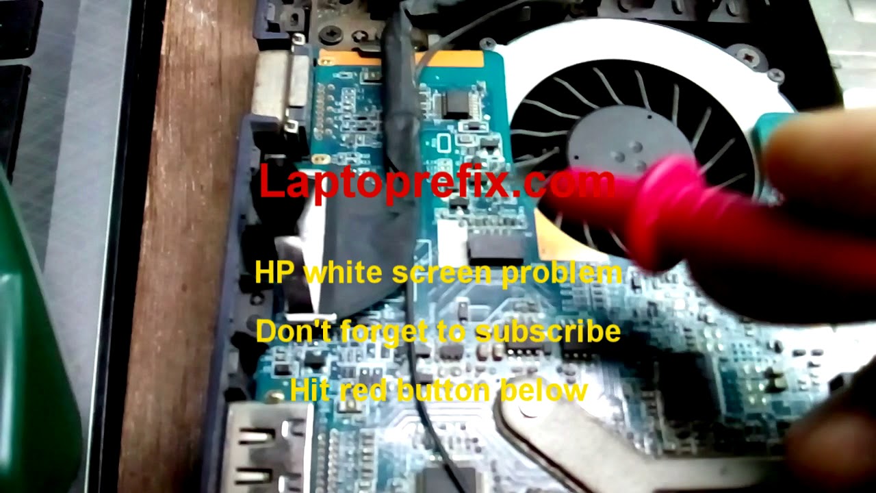 how to fix white screen on laptop| hp white screen solution