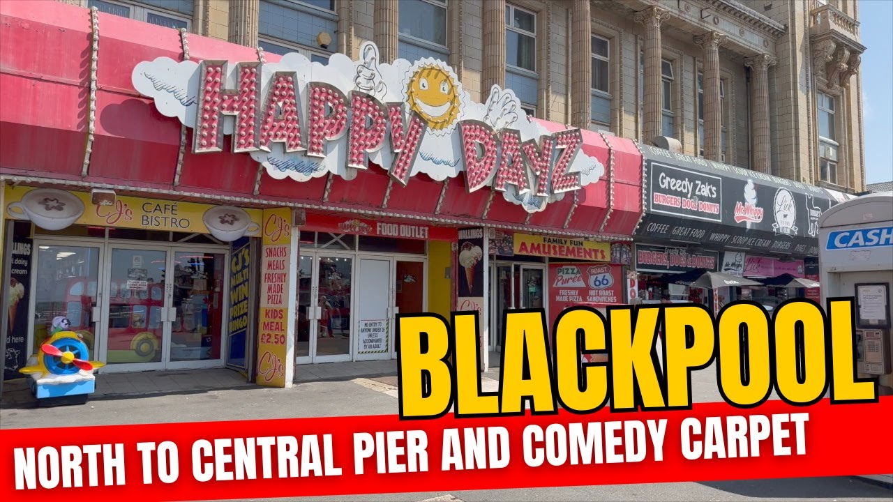 Blackpool: North Pier to Central Pier - I Got LUCKY Finding This!!
