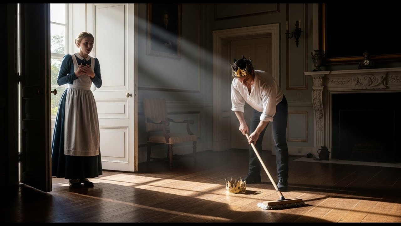 THE MAID ARRIVES AT WORK AND FINDS THE PRINCE CLEANING THE HOUSE — THE REASON MADE HER CRY