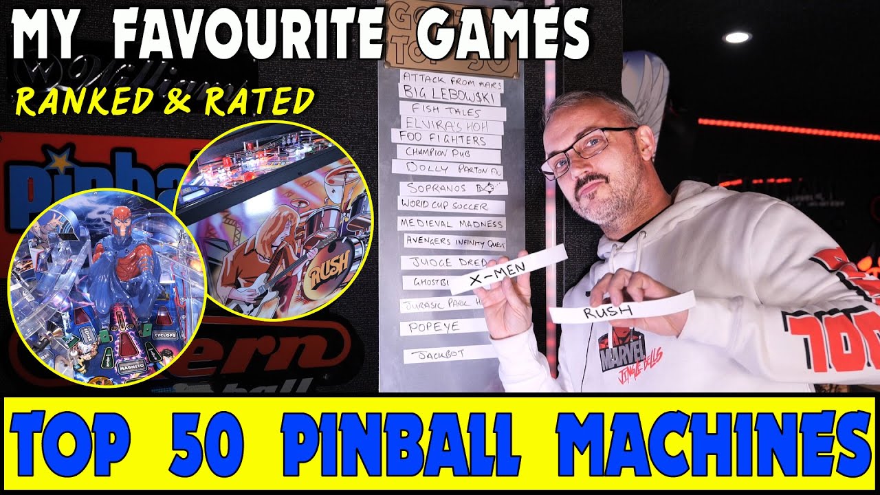 My Top 50 Pinball Machines #13 | Gonzo vs Pinside Top 100 | Rush & X-Men by Stern Pinball