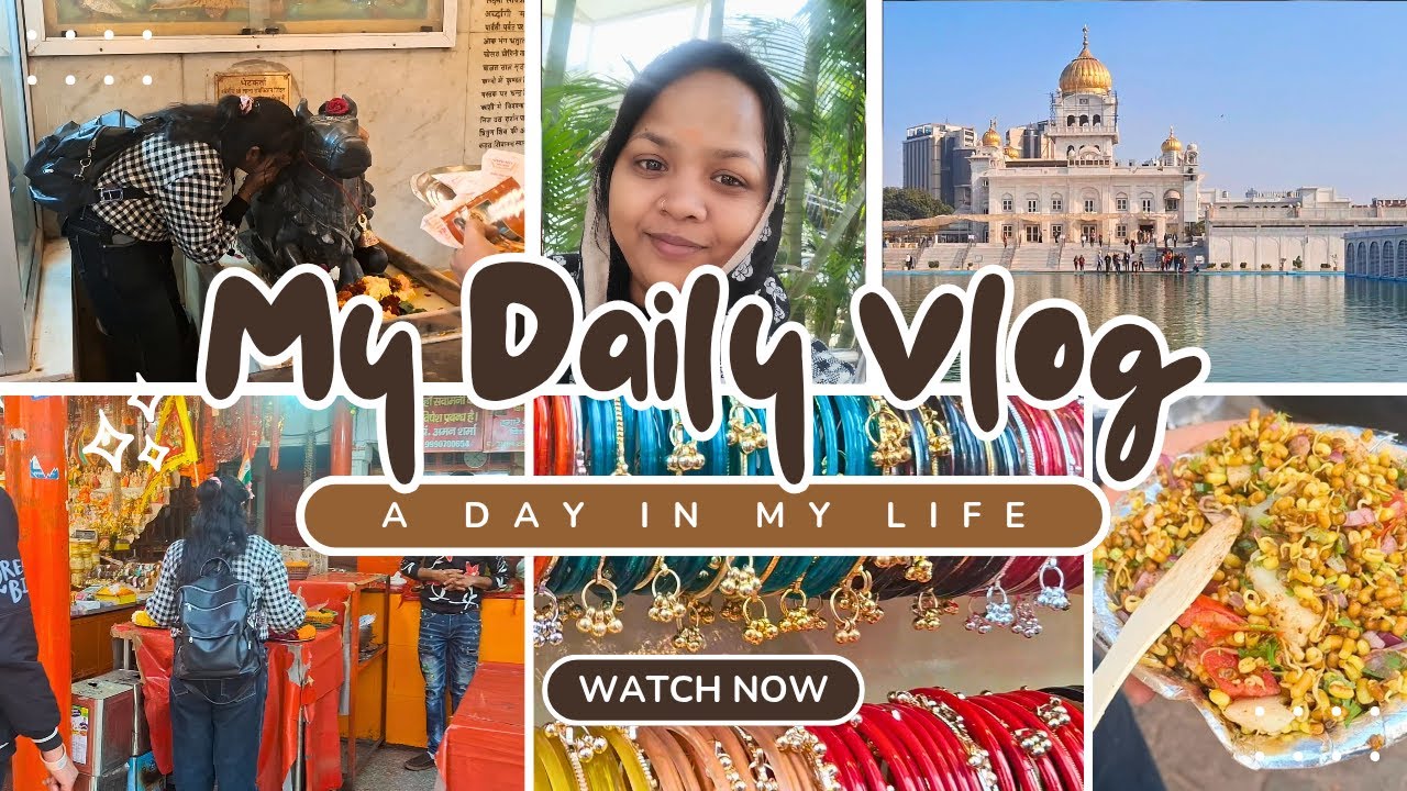 Office se mili chutti toh pahunche CP Hanuman Mandir aur Bangla Sahib 🙏✨ | #deepalisimplelife#vlog