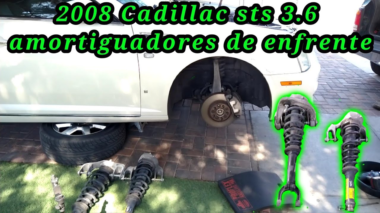2008 Cadillac sts 3.6 Cómo cambiar los amortiguadores (How to change shock absorbers)