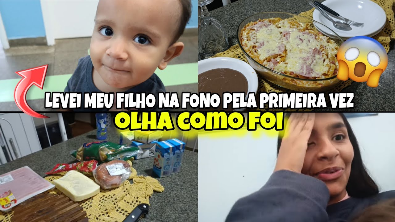 LEVEI MEU FILHO NA FONO PELA PRIMEIRA VEZ OLHA COMO FOI 😨😱
